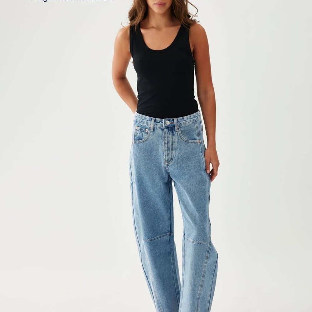 Parke Horseshoe Jeans in Vintage Wash